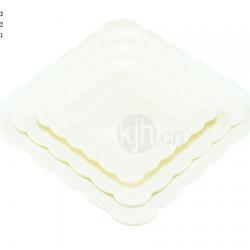 花邊正方餐盤(4、6PCS