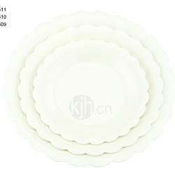 花邊圓型餐盤(6、4PCS