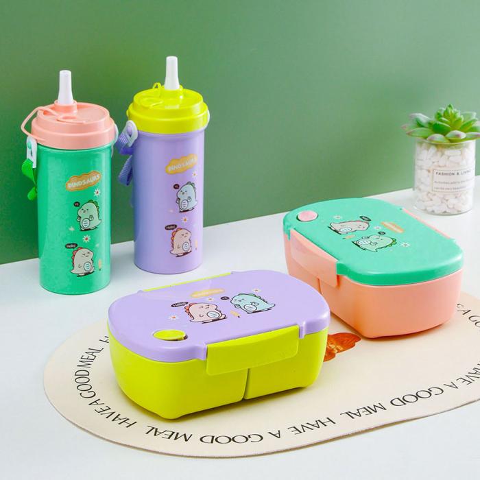 三格長方飯盒+500CC奶